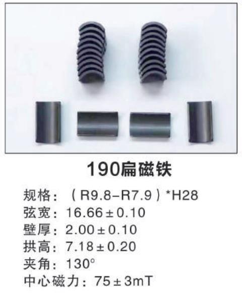 190扁磁铁属性